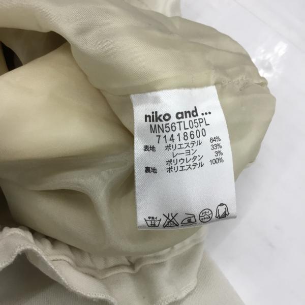 ニコアンド niko and... パンツ ボトムス パンツ ガウチョパンツ M 無地 白 / ホワイト / レディース USED 古着 中古 10025201