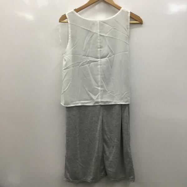 チキュートイッカ CIQUETOIKKA ワンピース ワンピース ノースリーブ L 無地 白 / ホワイト / X 灰 / グレー / レディース USED 古着 中古 10025209