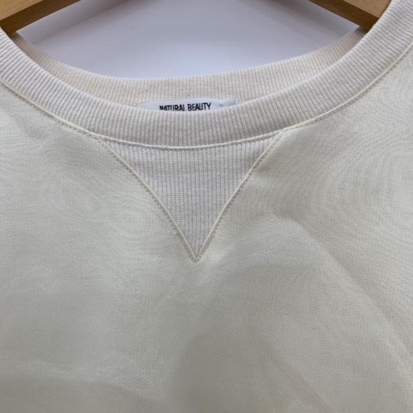 ナチュラルビューティーベーシック NATURAL BEAUTY BASIC カットソー  カットソー 七分袖 M 無地 レディース USED 古着 中古 10025232