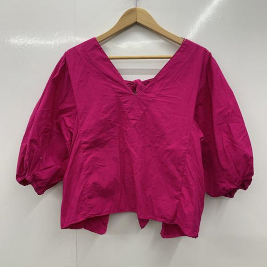 ザラベーシック ZARA BASIC カットソー  半袖カットソー S 無地 レディース USED 古着 中古 10025463