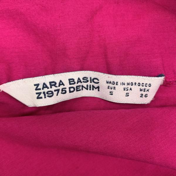 ザラベーシック ZARA BASIC カットソー  半袖カットソー S 無地 レディース USED 古着 中古 10025463