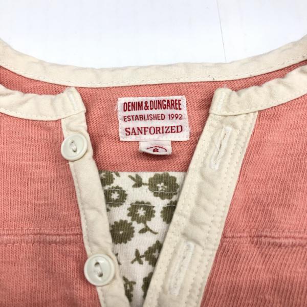 デニムダンガリー DENIM DUNGAREE カットソー  キッズ 長袖カットソー 6 6 レディース USED 古着 中古 10025527