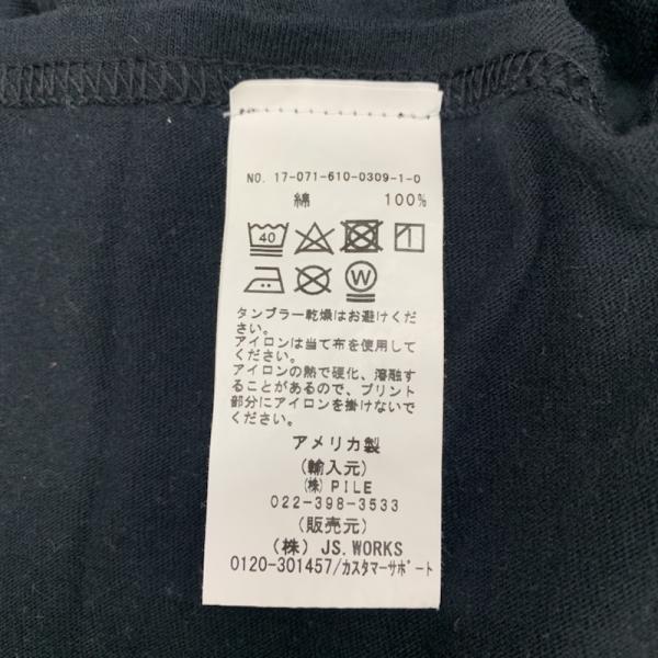 パラダイス PARADIS3 Tシャツ 半袖 Tシャツ 半袖 ロゴ L 無地 黒 / ブラック / メンズ USED 古着 中古 10025561