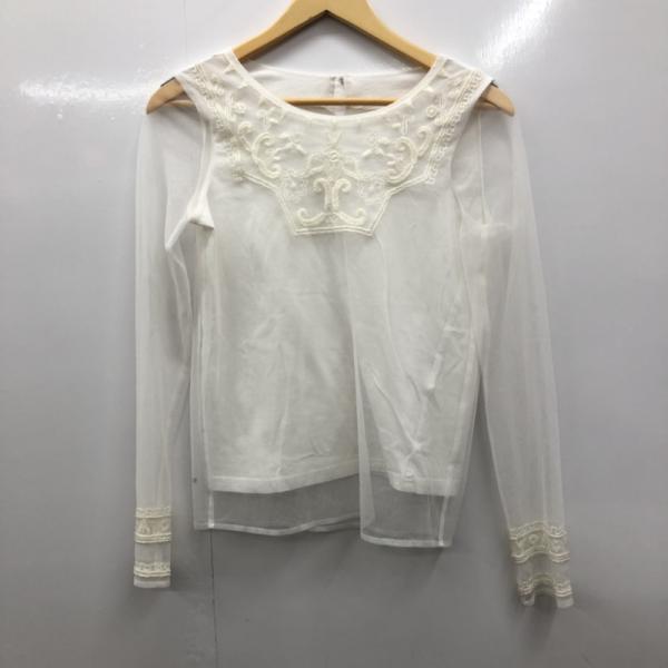 マウジー MOUSSY カットソー  長袖カットソー 1 無地 白 / ホワイト /  レディース USED 古着 中古 10025597