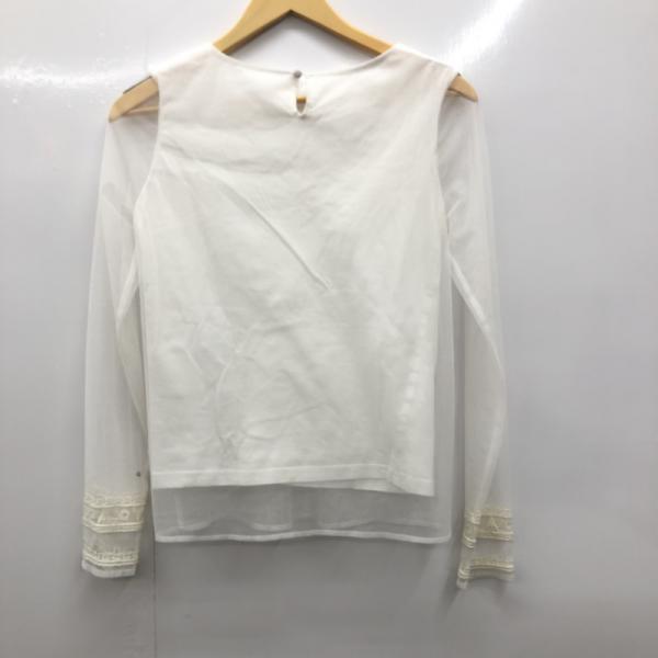 マウジー MOUSSY カットソー  長袖カットソー 1 無地 白 / ホワイト /  レディース USED 古着 中古 10025597