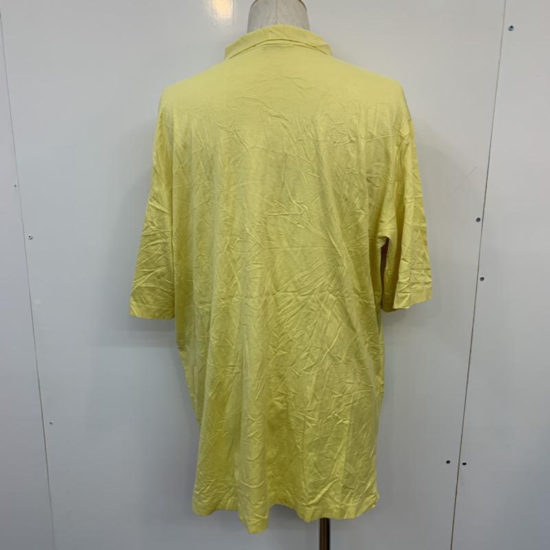 ポロバイラルフローレン Polo by RALPH LAUREN ポロシャツ 半袖 無地 ワンポイント XL 無地 X ワンポイント 黄 / イエロー / メンズ USED 古着 中古 10025651