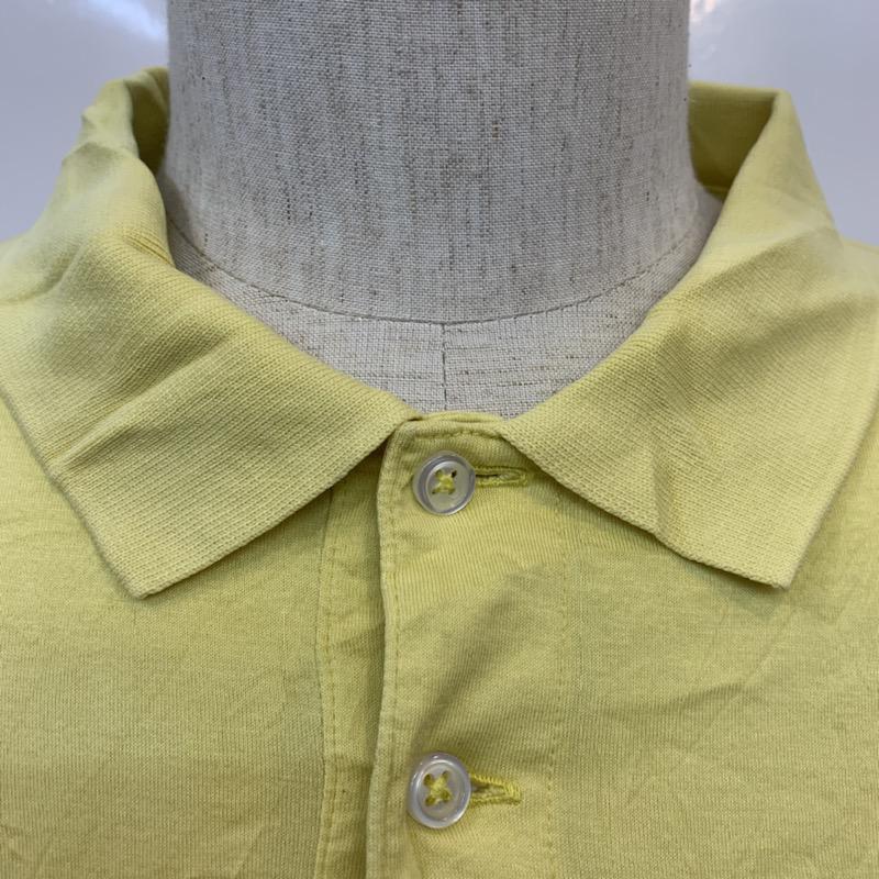ポロバイラルフローレン Polo by RALPH LAUREN ポロシャツ 半袖 無地 ワンポイント XL 無地 X ワンポイント 黄 / イエロー / メンズ USED 古着 中古 10025651