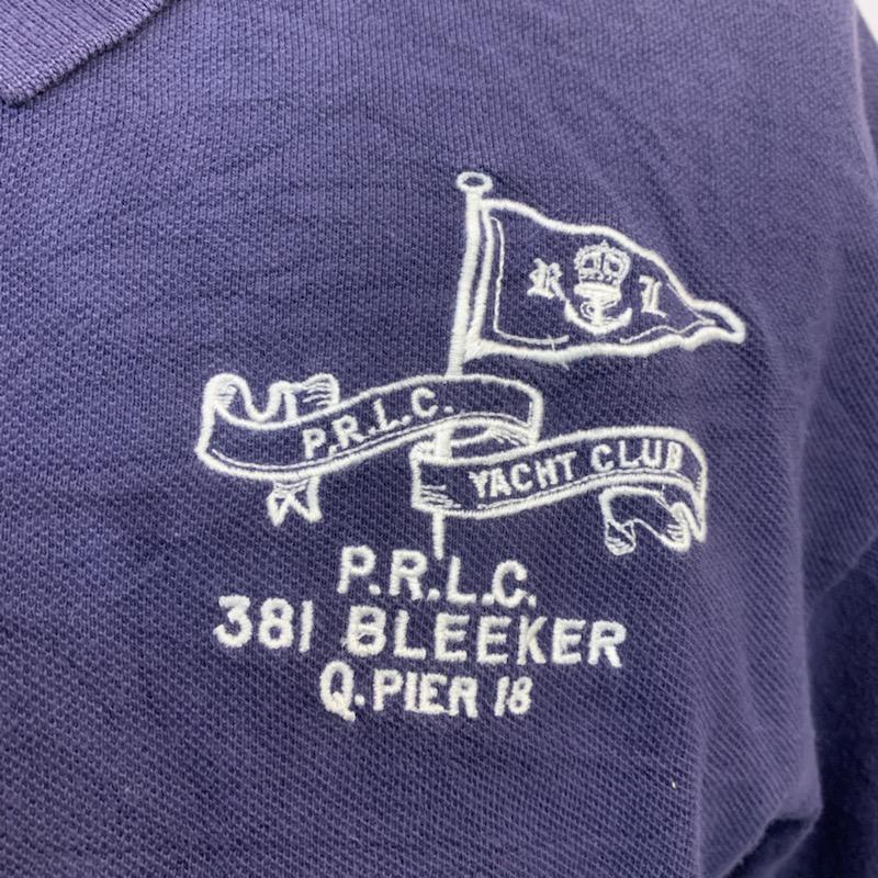 ポロバイラルフローレン Polo by RALPH LAUREN ポロシャツ 半袖 無地 ワンポイント S 無地 X ワンポイント 紺 / ネイビー / メンズ USED 古着 中古 10025664