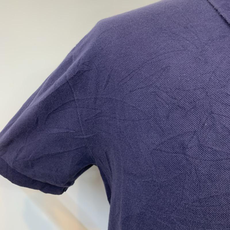 ポロバイラルフローレン Polo by RALPH LAUREN ポロシャツ 半袖 無地 ワンポイント S 無地 X ワンポイント 紺 / ネイビー / メンズ USED 古着 中古 10025664