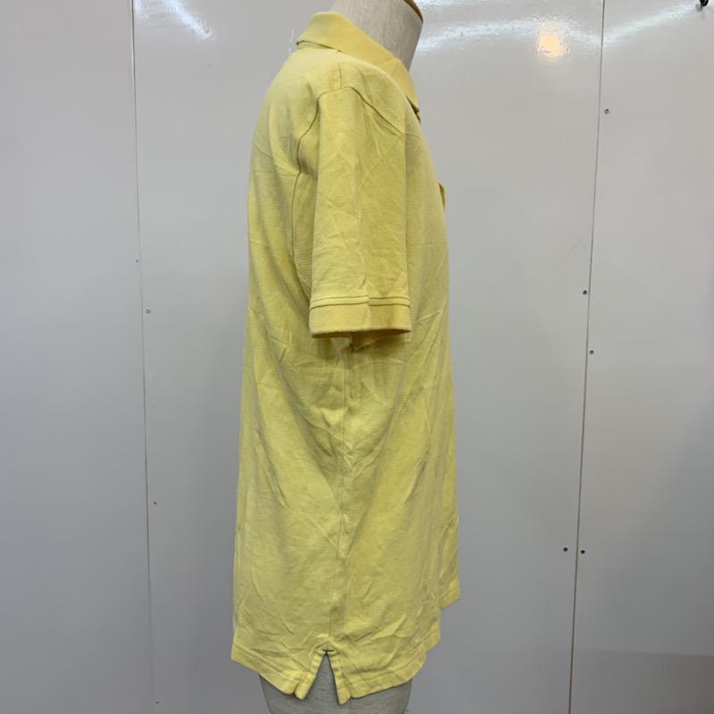 トミーヒルフィガー TOMMY HILFIGER ポロシャツ 半袖 無地 ワンポイント L 無地 X ワンポイント 黄 / イエロー / メンズ USED 古着 中古 10025692