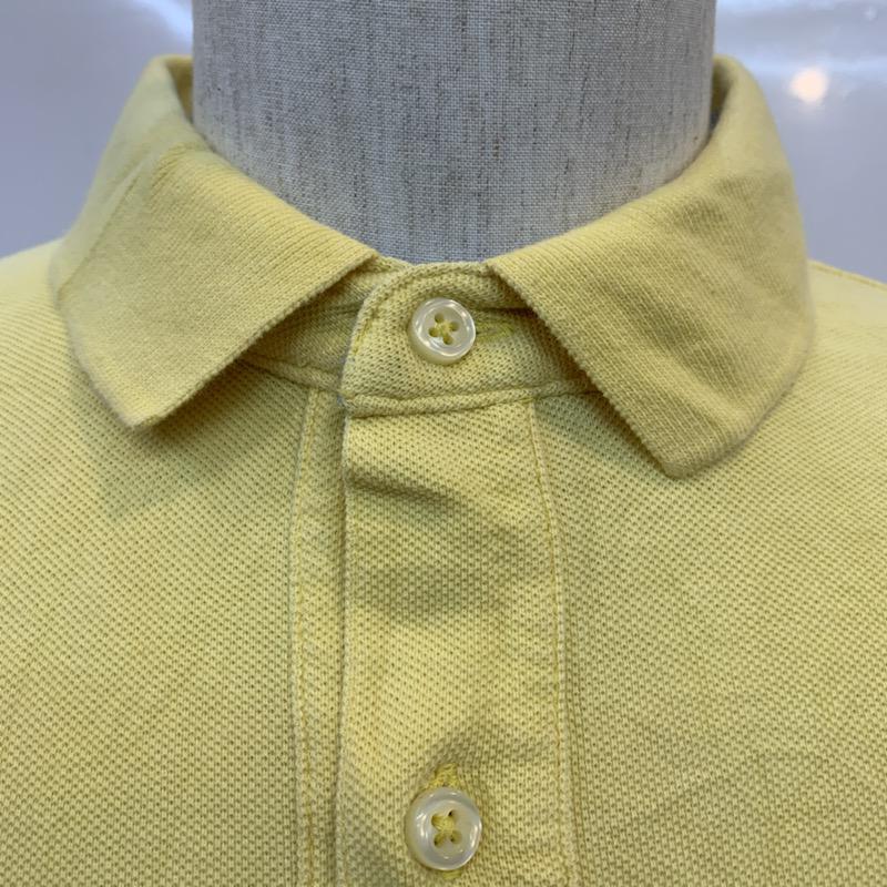 トミーヒルフィガー TOMMY HILFIGER ポロシャツ 半袖 無地 ワンポイント L 無地 X ワンポイント 黄 / イエロー / メンズ USED 古着 中古 10025692
