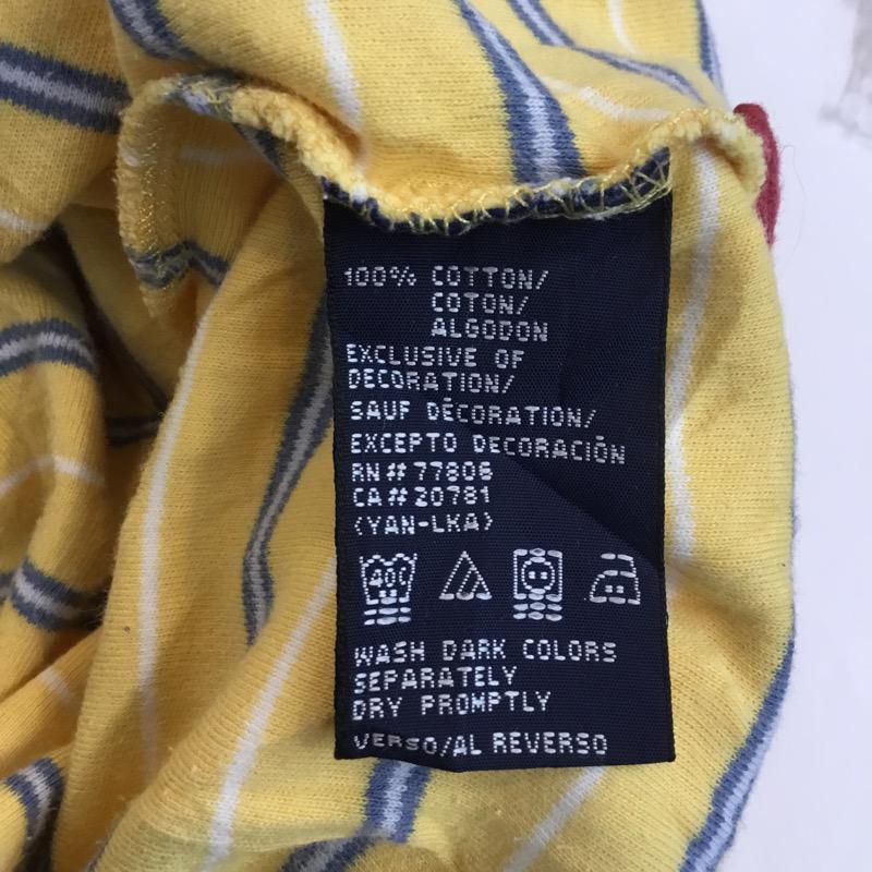 トミーヒルフィガー TOMMY HILFIGER ポロシャツ ポロシャツ 半袖 ロゴマーク ボーダー S ボーダー柄 メンズ USED 古着 中古 10025694