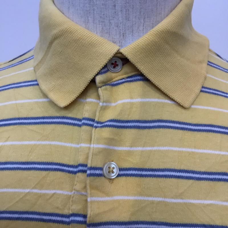 トミーヒルフィガー TOMMY HILFIGER ポロシャツ ポロシャツ 半袖 ロゴマーク ボーダー S ボーダー柄 メンズ USED 古着 中古 10025694