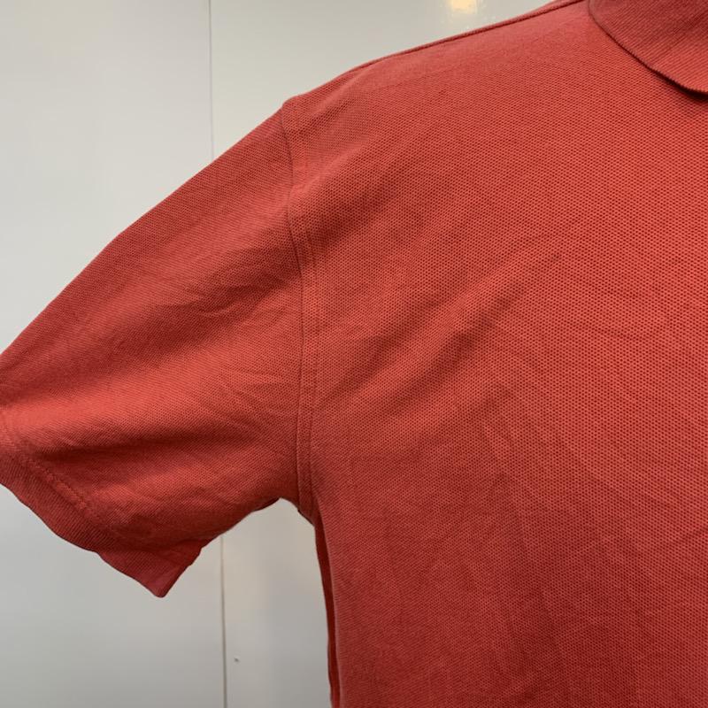 トミーヒルフィガー TOMMY HILFIGER ポロシャツ 半袖 無地 ワンポイント M 無地 X ワンポイント 赤 / レッド / メンズ USED 古着 中古 10025716