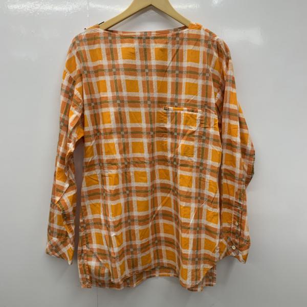 ノンネイティブ nonnative カットソー 長袖カットソー チェック 2 チェック 橙 / オレンジ / メンズ USED 古着 中古 10025742