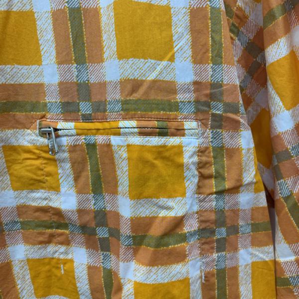 ノンネイティブ nonnative カットソー 長袖カットソー チェック 2 チェック 橙 / オレンジ / メンズ USED 古着 中古 10025742