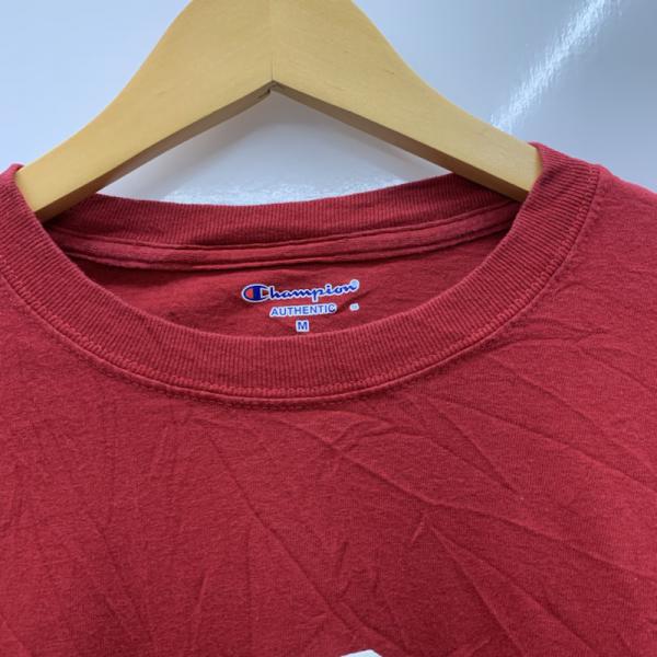 チャンピオン Champion Tシャツ Tシャツ 半袖 ロゴ M 無地 赤 / レッド / メンズ USED 古着 中古 10025788