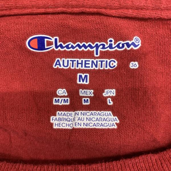 チャンピオン Champion Tシャツ Tシャツ 半袖 ロゴ M 無地 赤 / レッド / メンズ USED 古着 中古 10025788