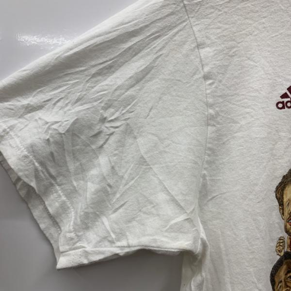 アディダス adidas Tシャツ Tシャツ 半袖 プリント M 無地 白 / ホワイト / メンズ USED 古着 中古 10025816