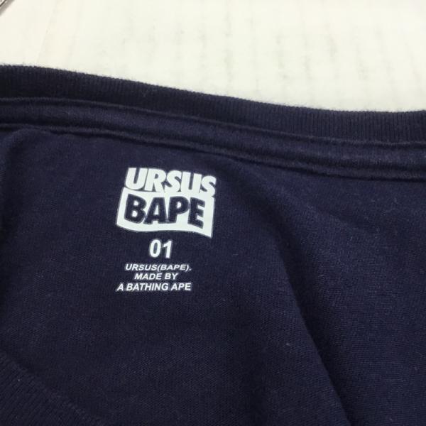 アーサスベイプ URSUS BAPE Tシャツ Tシャツ 1 無地 紺 / ネイビー / メンズ USED 古着 中古 10025893
