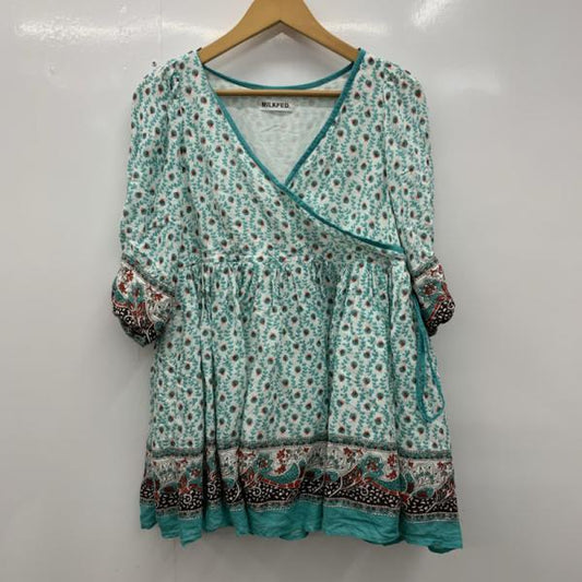 ミルクフェド MILKFED. カットソー  カットソー 五分袖 レーヨン ペイズリー柄 MILK FED 03182314 ONE レディース USED 古着 中古 10025946