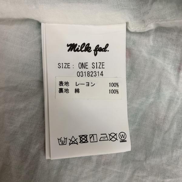 ミルクフェド MILKFED. カットソー  カットソー 五分袖 レーヨン ペイズリー柄 MILK FED 03182314 ONE レディース USED 古着 中古 10025946