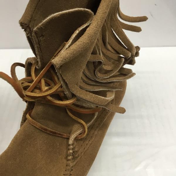 ミネトンカ Minnetonka ブーツ ブーツ 靴 フリンジ MINNETONKA Tramper Ankle Hi Boot 427T SIZE:6 箱有 6 無地 レディース USED 古着 中古 10026278
