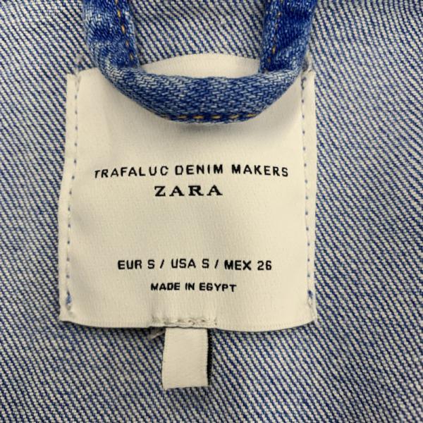 ザラ ZARA ジャケット、上着 ジャケット デニムジャケット Gジャン S 無地 レディース USED 古着 中古 10026323