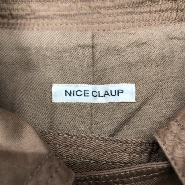 ナイスクラップ NICE CLAUP コート ジャケット アウター コート 無地 茶 / ブラウン / レディース USED 古着 中古 10026665