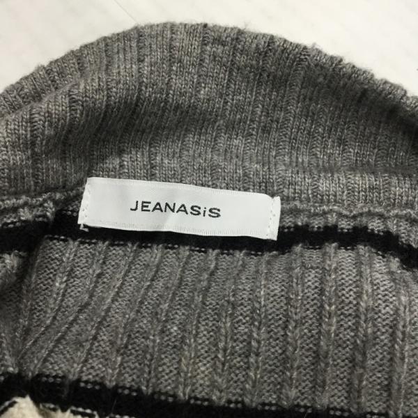 ジーナシス JEANASIS ニット、セーター 長袖カットソー ボーダー ニット FREE ボーダー柄 レディース USED 古着 中古 10026704