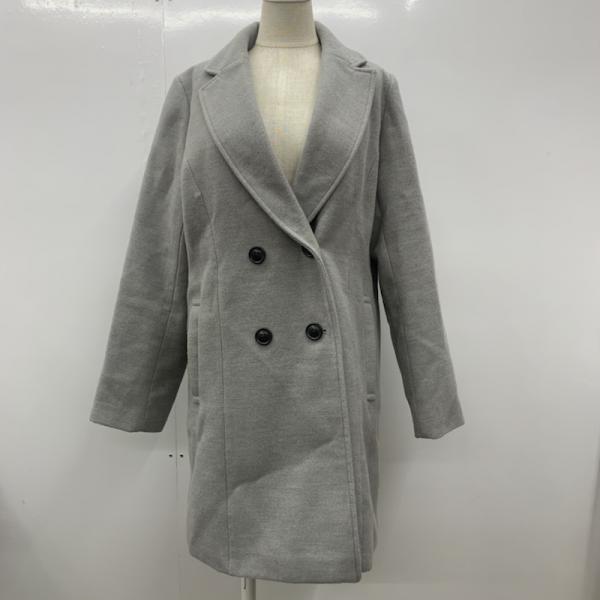 イーハイフンワールドギャラリーピー E hyphen world gallery PEACE コート アウター コート FREE 無地 灰 / グレー / レディース USED 古着 中古 10026720