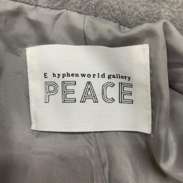 イーハイフンワールドギャラリーピー E hyphen world gallery PEACE コート アウター コート FREE 無地 灰 / グレー / レディース USED 古着 中古 10026720