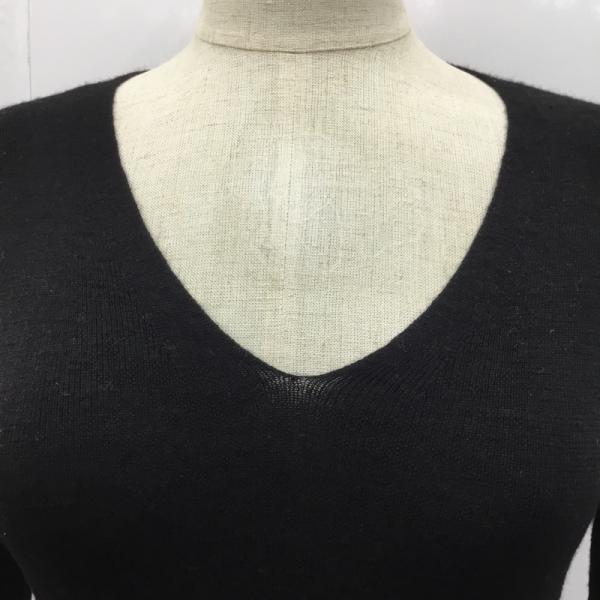 ユナイテッドアローズ UNITED ARROWS ニット、セーター セーター ニット 長袖カットソー 無地 黒 / ブラック / レディース USED 古着 中古 10026864