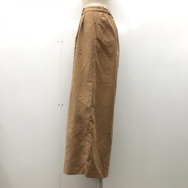 イング INGNI パンツ ワイドパンツ ガウチョ ボトム M 無地 茶 / ブラウン / レディース USED 古着 中古 10026890
