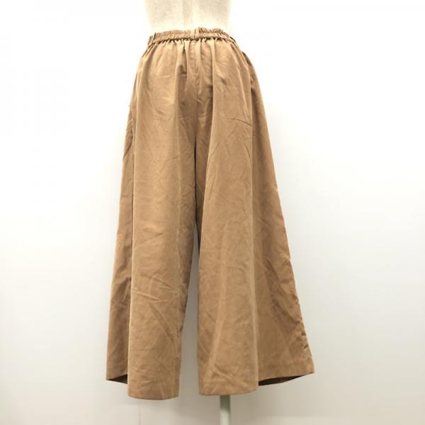 イング INGNI パンツ ワイドパンツ ガウチョ ボトム M 無地 茶 / ブラウン / レディース USED 古着 中古 10026890