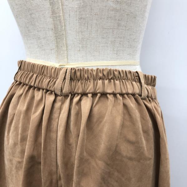 イング INGNI パンツ ワイドパンツ ガウチョ ボトム M 無地 茶 / ブラウン / レディース USED 古着 中古 10026890