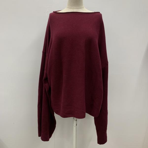 ケービーエフ KBF ニット、セーター ニット セーター 長袖 無地 ボートネック ONE 無地 レディース USED 古着 中古 10026981
