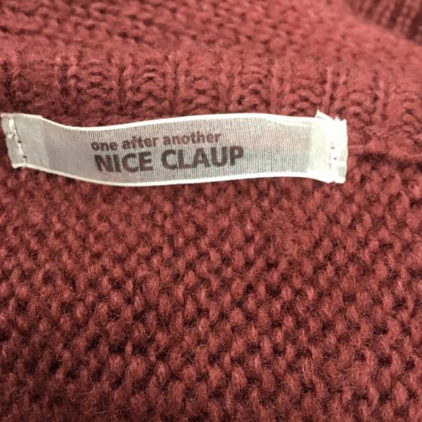 ナイスクラップ NICE CLAUP ニット、セーター ニット セーター 長袖 Vネック 刺繍 FREE レディース USED 古着 中古 10027193