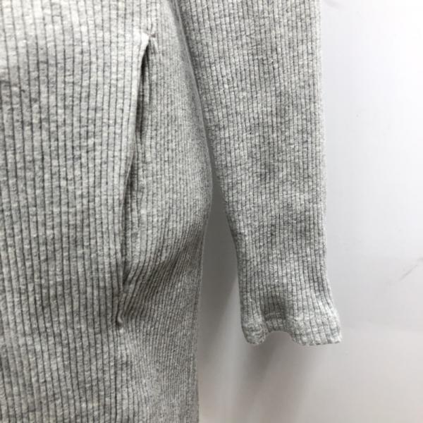 ナノユニバース nano・universe カーディガン カーディガン 長袖 無地 ロング FREE 無地 灰 / グレー / レディース USED 古着 中古 10027204