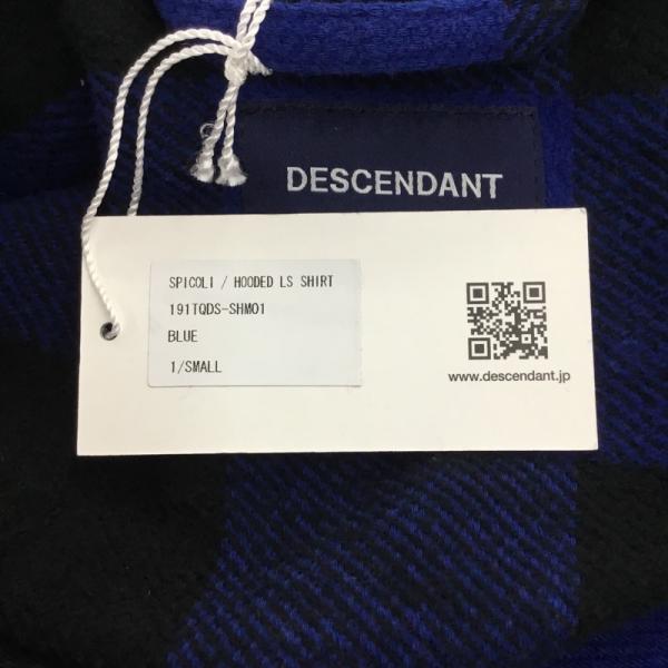 ディセンダント DESCENDANT シャツ、ブラウス 長袖シャツ チェック タグ付き 1 チェック メンズ USED 古着 中古 10027207