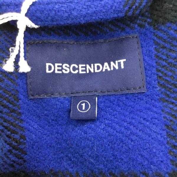 ディセンダント DESCENDANT シャツ、ブラウス 長袖シャツ チェック タグ付き 1 チェック メンズ USED 古着 中古 10027207