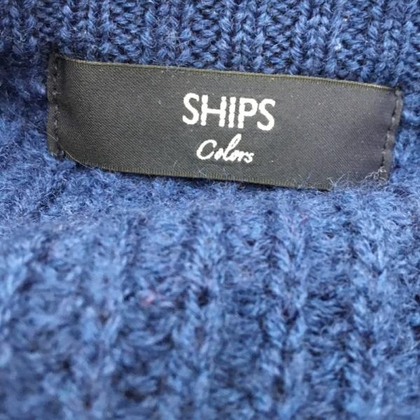 シップス SHIPS ニット、セーター セーター ニット 無地 紺 / ネイビー / レディース USED 古着 中古 10027293