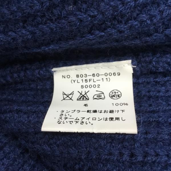 シップス SHIPS ニット、セーター セーター ニット 無地 紺 / ネイビー / レディース USED 古着 中古 10027293