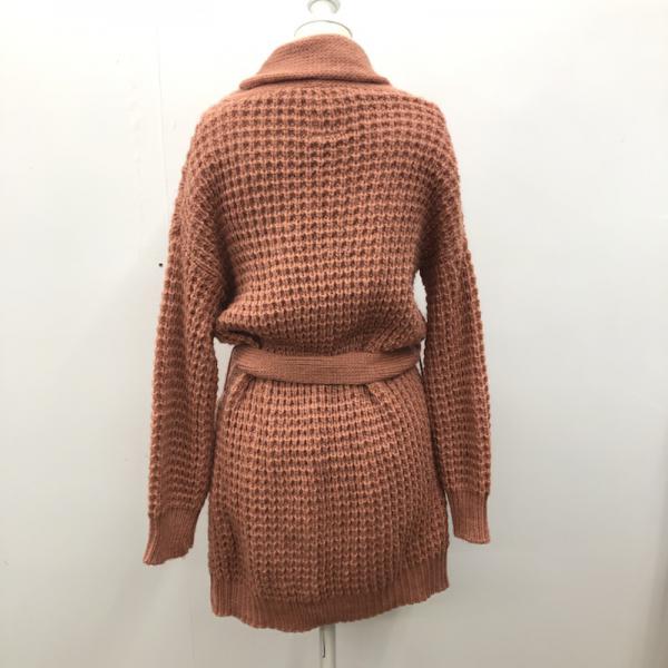 ラボラトリーワーク laboratory work カーディガン カーディガン ニット 長袖 ロング 無地 M 無地 桃 / ピンク / レディース USED 古着 中古 10027297