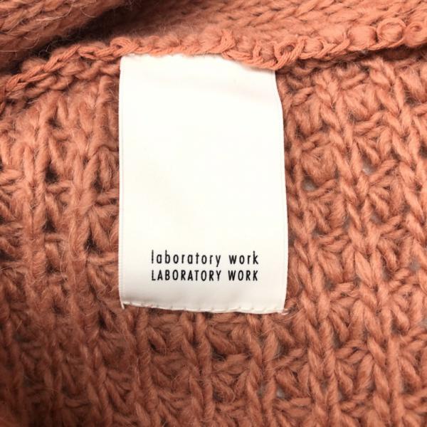 ラボラトリーワーク laboratory work カーディガン カーディガン ニット 長袖 ロング 無地 M 無地 桃 / ピンク / レディース USED 古着 中古 10027297