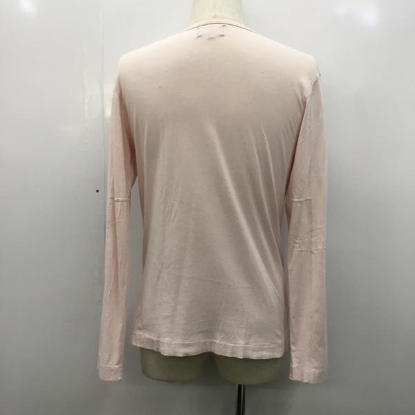アール・ニューボールド R.NEWBOLD Tシャツ Tシャツ 長袖 ロンT ロゴ Vネック L 桃 / ピンク / メンズ USED 古着 中古 10027319