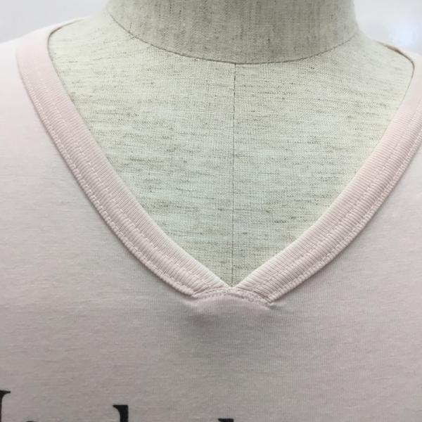 アール・ニューボールド R.NEWBOLD Tシャツ Tシャツ 長袖 ロンT ロゴ Vネック L 桃 / ピンク / メンズ USED 古着 中古 10027319