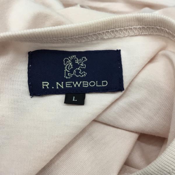 アール・ニューボールド R.NEWBOLD Tシャツ Tシャツ 長袖 ロンT ロゴ Vネック L 桃 / ピンク / メンズ USED 古着 中古 10027319