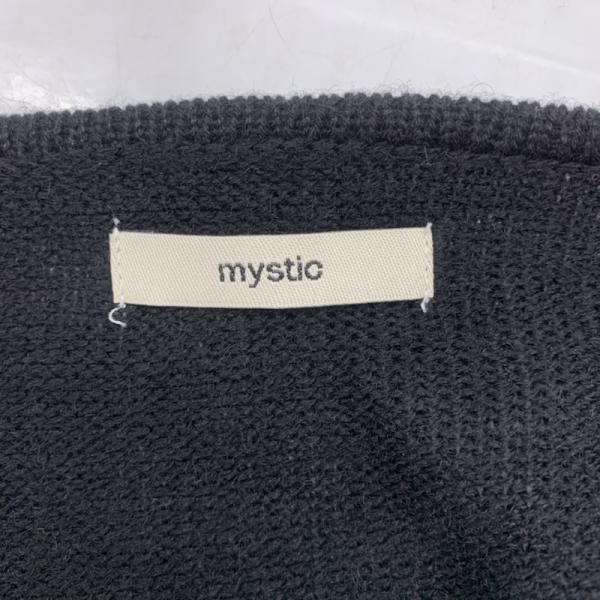 ミスティック mystic ニット、セーター セーター ニット FREE 無地 黒 / ブラック / レディース USED 古着 中古 10027344