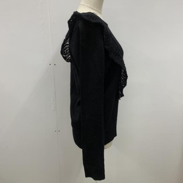 ミスティック mystic ニット、セーター セーター ニット FREE 無地 黒 / ブラック / レディース USED 古着 中古 10027344